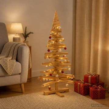 vidaXL Houten kerstboom KOTKA 90 cm Massief grenenhout, Diversen, Verzenden, Nieuw