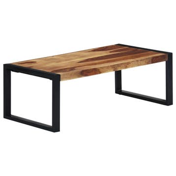vidaXL Salontafel 110x60x40 cm massief acaciahout, Huis en Inrichting, Verzenden, Nieuw