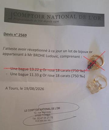 Cocktailring - 18 karaat Geel goud - Moderne ring - 18K goud