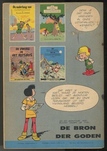Johan en Pirrewiet 5 - De eed der vikingen - 1 Album - 1957, Livres