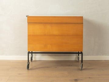Armoire à liqueurs - Cerisier - Chariot de bar des années, Antiquités & Art
