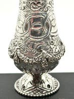 No reserve-19e Eeuwse Hollands zilveren Strooibus met