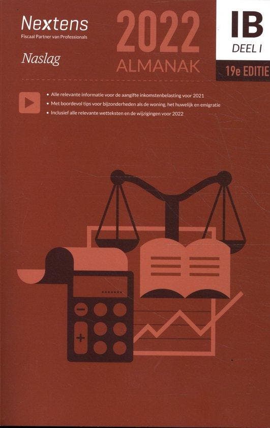 Nextens IB Almanak / 2022 deel 1 9789035200036 Jits Berns, Boeken, Economie, Management en Marketing, Gelezen, Verzenden