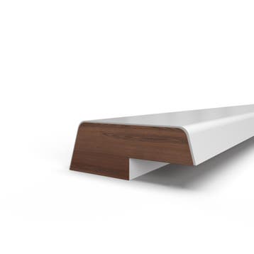 Opdek Glaslat 12x33 mm  schuin - sponning 5x16mm-1500 mm, Verzenden, Nieuw