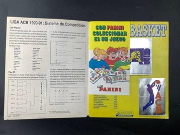 1990/91 Panini Original Complete Sticker Album  Basket 91 -