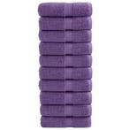 vidaXL Premium washandjes SOLUND 10 stuks paars 30x30 cm 600, Verzenden