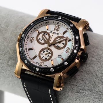 Mercury - Chronograph Swiss Watch - ME1075-RBL-S-7 - Sans, Handtassen en Accessoires, Nieuw