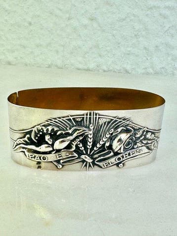 Servetring - .833 zilver - Art déco, Antiek en Kunst
