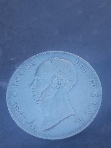 Nederland. Willem II. 2 1/2 Gulden 1848 (Zonder