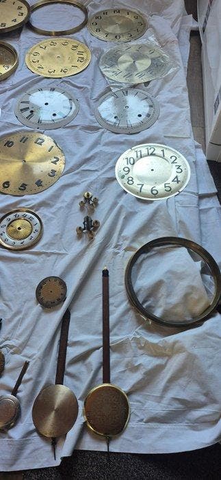 Klokonderdelen (53) - Art Deco Messing, Staal, Metaal -