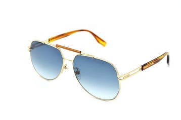 Marc Jacobs - MJ673S HR308 - Gold Metal Design & Blue Lenses, Nieuw