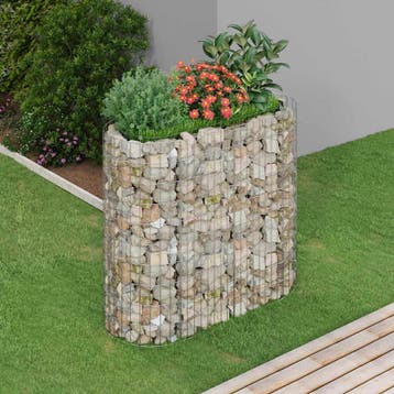 vidaXL Gabion plantenbak verhoogd 120x50x100 cm, Verzenden