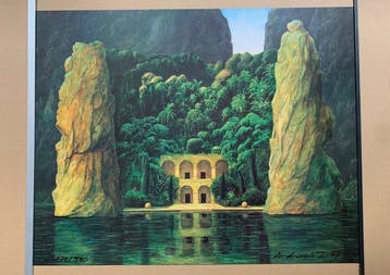 Andreas Scholz (1955) - Temple of Trust - Artprint limited -, Antiek en Kunst