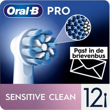 Oral-B Sensitive Clean Pro - Opzetborstels - 12 stuks, Verzenden, Nieuw