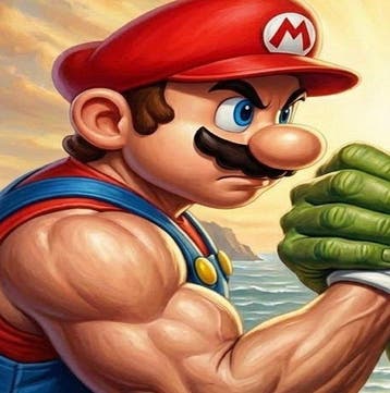 Ldm. - Mario vs Hulk – Titans Arm Wrestling By LDM. Tela