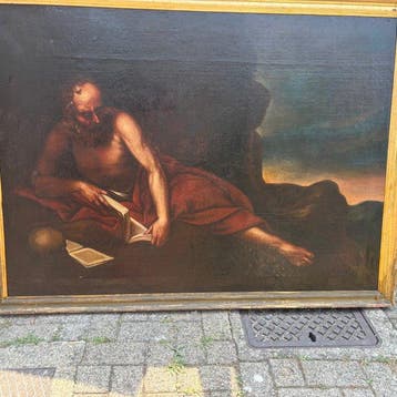 Italiaanse school (XIX) - San Girolamo penitente - XL format