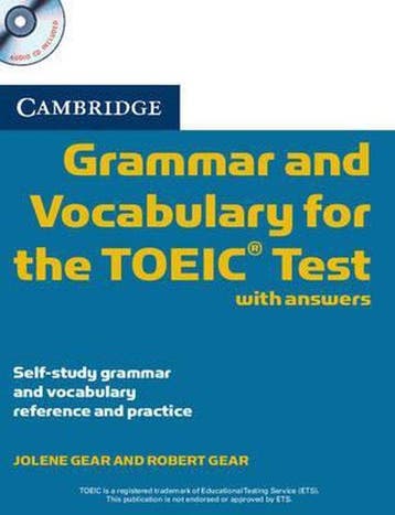 Camb Grammar & Vocab TOEIC Test CD x2 9780521120067, Verzenden, Jolene Gear
