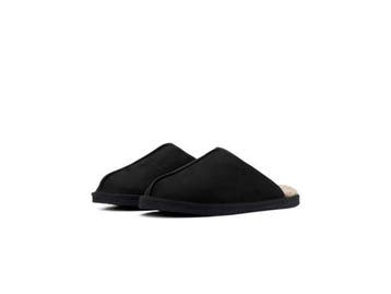 Veiling - Jack &amp; Jones Dudely Microfiber Pantoffel Zwart, Nieuw