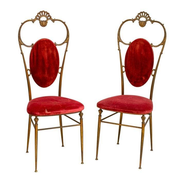 Ensemble de sièges - paire de chaises décorées au dossier, Maison & Meubles, Maison & Meubles | Autre