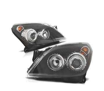 PHARES OPEL ASTRA H 04-09 ANGEL EYES FOND NOIR, Verzenden