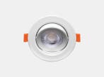 Veiling - 100x 4.9W SMD LED Inbouwspot 3000K mat wit met len, Nieuw