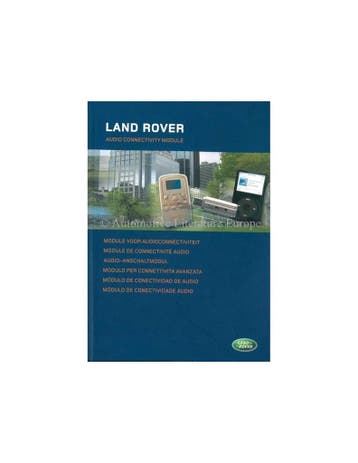 2006 LAND ROVER MODULE VOOR AUDIOCONNECTIVITEIT INSTRUCTIE.., Ophalen of Verzenden