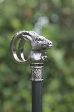 Wandelstok - bokkekop - Legering