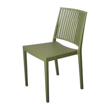 Stoelen | BALTIMORE | Kunststof | Olive | In-/Outdoor |, Verzenden