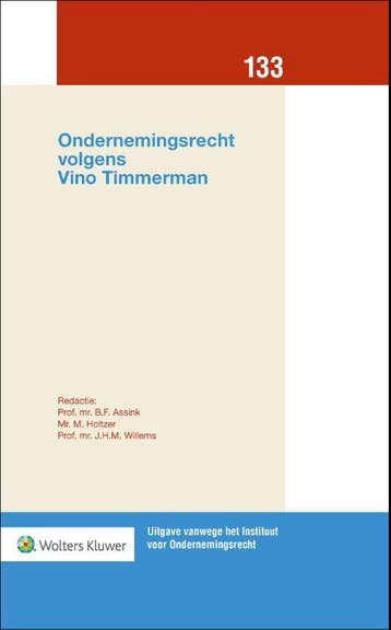 Ondernemingsrecht Volgens Vino Timmerman | B.F. Assink, Verzenden, Nieuw, B.F. Assink