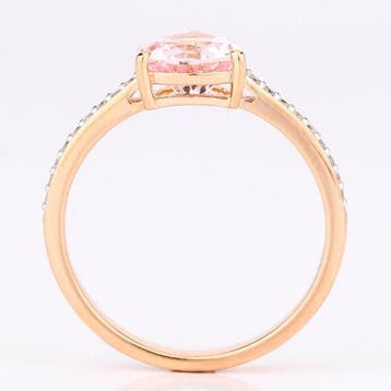 Zonder minimumprijs - Ring - 14 karaat Roségoud - 1.15ct., Nieuw