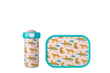 Mepal Lunchset Campus Schoolbeker+Lunchbox Leopard, Verzenden