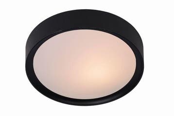 Lucide LEX - Plafonnière Ø 33 cm 2xE27 Zwart, Huis en Inrichting, Verzenden, Nieuw, Kunststof