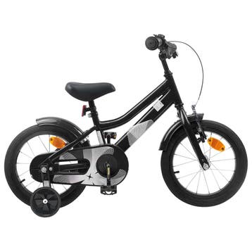 vidaXL Kinderfiets 14 Inch voor 3-5 jaar oud Zwart, Verzenden