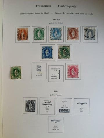 Suisse 1882/1999 - Album de 152 pages, Postzegels en Munten, Gestempeld