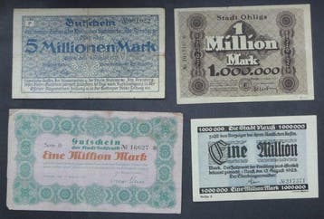 Duitsland. - 54 Großgeld / Notgeldscheine 1920s (Zonder