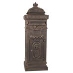 Brievenbussen aluminium Kolombrievenbus XL Brons - Engelse b, Tuin en Terras, Brievenbussen, Verzenden, Nieuw