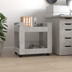 vidaXL Bureaukastje 60x45x60 cm bewerkt hout betongrijs, Verzenden, Nieuw