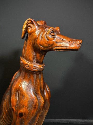 sculptuur, Scultura Ligure in Legno Intagliato Raffigurante, Antiek en Kunst