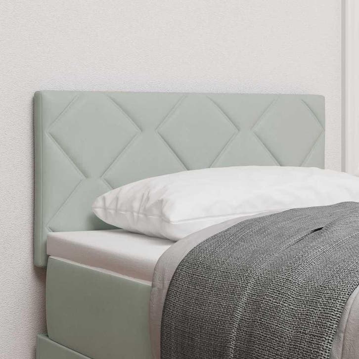 vidaXL Hoofdbord Lichtgrijs 80 cm Fluweel, Huis en Inrichting, Slaapkamer | Bedden, Nieuw, Verzenden