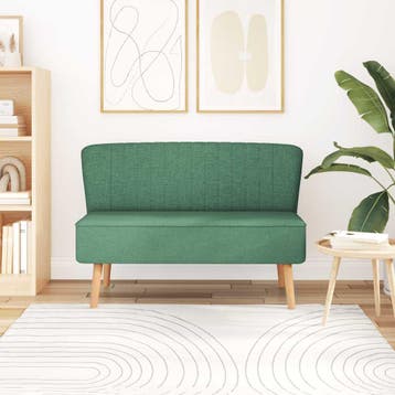 vidaXL bank / zetel 117x55,5x77 cm stof groen, Verzenden, Nieuw