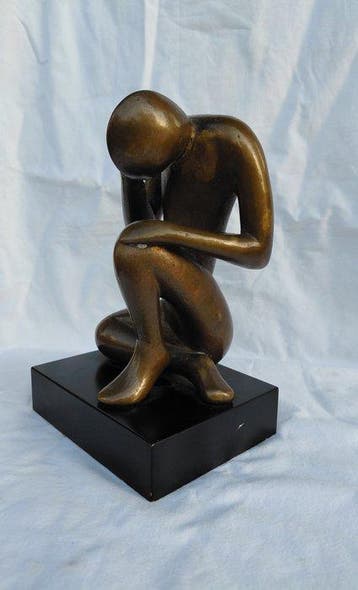 Andrea Picini (1969) - Sculpture, Il Pensatore - 25 cm -, Antiek en Kunst
