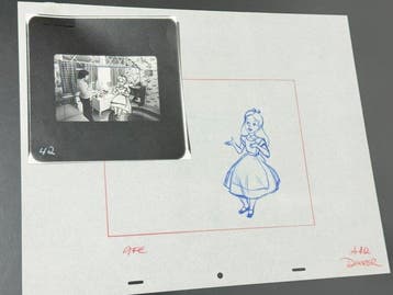 Walt Disney - Originele publiciteits-tekening van Alice (ca., Verzamelen, Nieuw