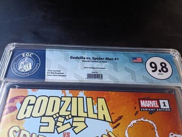 Godzilla vs. Spider-Man #1 - Chris Campana Variant - EGC 9.8