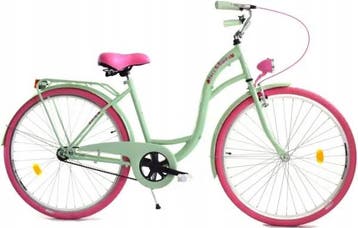 Meisjesfiets 26 inch Mint/Roze | Retour Deal | 40% korting!, 26 inch of meer, Dallas Bike, Verzenden, Nieuw