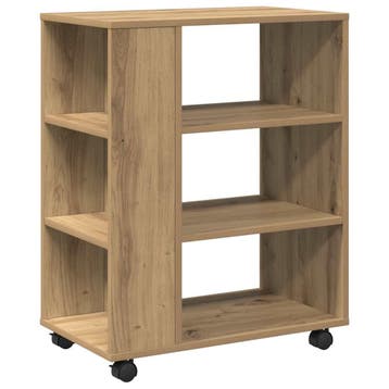 vidaXL Rolkast 60x35x75 cm bewerkt hout artisanaal, Huis en Inrichting, Verzenden, Nieuw