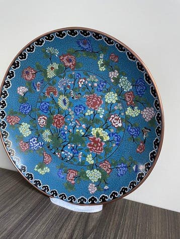 Vase - Cuivre, Émail - Chine, Antiek en Kunst