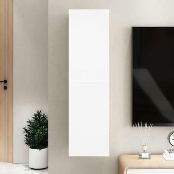 vidaXL Tv-meubel 30,5x30x110 cm bewerkt hout wit, Verzenden, Nieuw