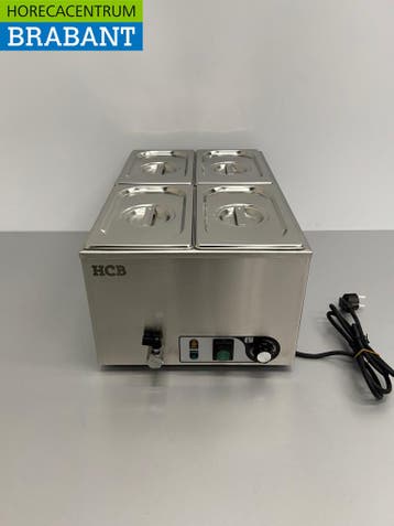 Acier inoxydable HCB Bain marie 4 x 1/4 GN 230V Horeca, Verzenden, Nieuw in verpakking