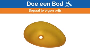Bieden: Marine Orange Oval high quality Washbasin - ARANCIO, Ophalen of Verzenden, Nieuw