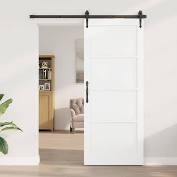 vidaXL Interne Deur 86 x 211 cm Multiplex Wit, Doe-het-zelf en Bouw, Deuren en Vliegenramen, Verzenden, Nieuw